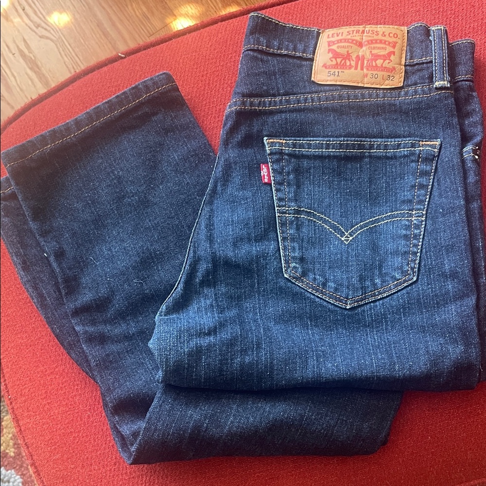 Levi's Men’s Dark Blue Straight Jeans